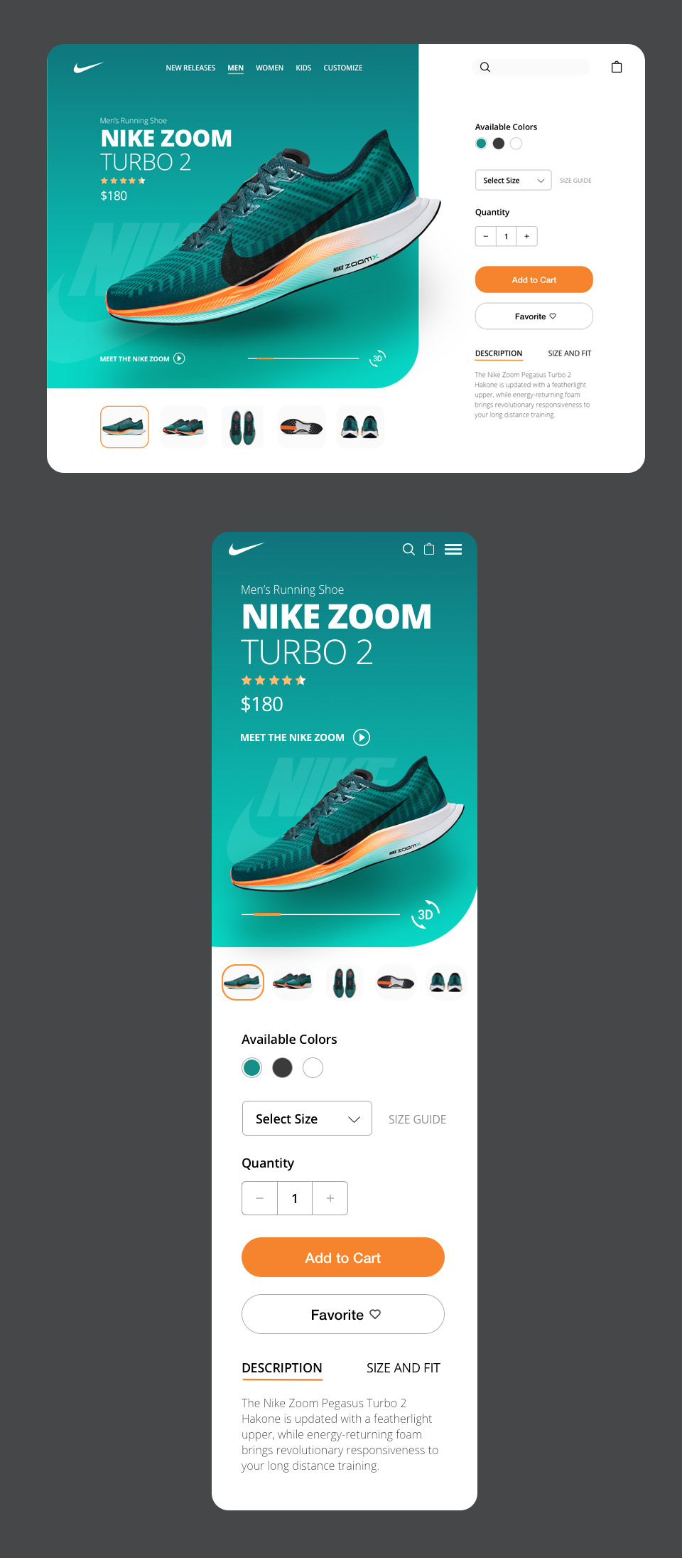 Nike UI concept